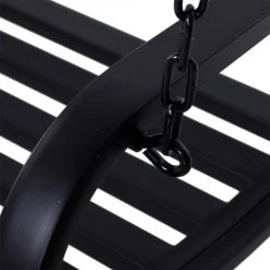 Grosses soldes ✨ Outsunny Fauteuils Suspendus Banc Suspendu 2 Places Chaînes Incluses Métal époxy Noir 🎉 -Fauteuils suspendus Soldes banc suspendu 2 places chaines incluses metal epoxy noir 4
