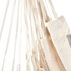 Remise 🔔 LA SIESTA Hamacs Chaise-hamac Kingsize En Coton Bio écru ✨ -Fauteuils suspendus Soldes chaise hamac kingsize en coton bio ecru 1