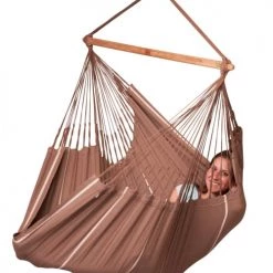 Les meilleures critiques de 💯 LA SIESTA Hamacs Chaise-hamac Kingsize En Coton Bio Marron 😉 -Fauteuils suspendus Soldes chaise hamac kingsize en coton bio marron 8