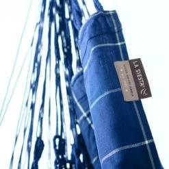 Coupon 🛒 LA SIESTA Hamacs Chaise-hamac Kingsize En Tissu Bleu Marine 🔥 -Fauteuils suspendus Soldes chaise hamac kingsize en tissu bleu marine 2
