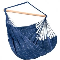 Coupon 🛒 LA SIESTA Hamacs Chaise-hamac Kingsize En Tissu Bleu Marine 🔥