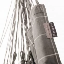 Sortie 🔔 LA SIESTA Hamacs Chaise-hamac Kingsize En Tissu Marron Clair 🌟 -Fauteuils suspendus Soldes chaise hamac kingsize en tissu marron clair 1