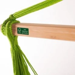 Vente flash 🥰 LA SIESTA Hamacs Chaise-hamac Kingsize En Tissu Vert Citron ✔️ -Fauteuils suspendus Soldes chaise hamac kingsize en tissu vert citron 4