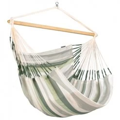 Le moins cher 👏 LA SIESTA Hamacs Chaise-hamac Kingsize En Tissu Vert Clair ⌛