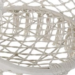 Meilleure affaire 🛒 Wadiga Hamacs Chaise-hamac Suspendue Relaxante En Coton Ivoire - 80x63x120cm 👍 -Fauteuils suspendus Soldes chaise hamac suspendue relaxante en coton ivoire 80x63x120cm 2