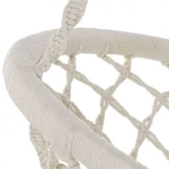 Meilleure affaire 🛒 Wadiga Hamacs Chaise-hamac Suspendue Relaxante En Coton Ivoire - 80x63x120cm 👍 -Fauteuils suspendus Soldes chaise hamac suspendue relaxante en coton ivoire 80x63x120cm 3