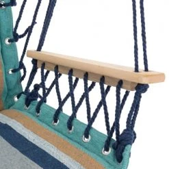 Bon marché 😀 ECD Germany Fauteuils Suspendus Chaise Suspendue Coton/bois 45 X 100 X 43 Cm Multicolore 🔥 -Fauteuils suspendus Soldes chaise suspendue coton bois 45 x 100 x 43 cm multicolore 3