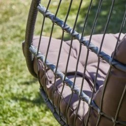 Budget 😉 Kerama Fauteuils Suspendus Chaise Suspendue Double En Acier Et Corde Avec Coussin 👍 -Fauteuils suspendus Soldes chaise suspendue double en acier et corde avec coussin 3