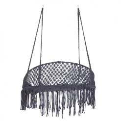 Offres 🥰 Beliani Fauteuils Suspendus Chaise Suspendue En Coton Noir ❤️ -Fauteuils suspendus Soldes chaise suspendue en coton noir 2