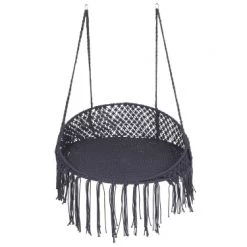 Offres 🥰 Beliani Fauteuils Suspendus Chaise Suspendue En Coton Noir ❤️