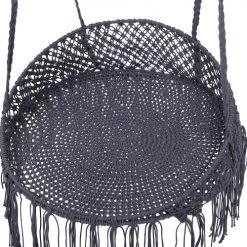 Offres 🥰 Beliani Fauteuils Suspendus Chaise Suspendue En Coton Noir ❤️ -Fauteuils suspendus Soldes chaise suspendue en coton noir 3