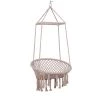 Grosses soldes 🔔 Outsunny Fauteuils Suspendus Chaise Suspendue Hamac Beige 🤩 -Fauteuils suspendus Soldes chaise suspendue hamac beige
