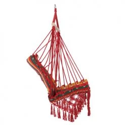 Tout neuf ⌛ Outsunny Fauteuils Suspendus Chaise Suspendue Hamac De Voyage Multicolore 🤩 -Fauteuils suspendus Soldes chaise suspendue hamac de voyage multicolore 4