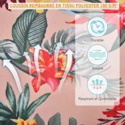 Remise 😉 Outsunny Fauteuils Suspendus Chaise Suspendue Hamac Rose Fleuri ❤️ 12 Remise 😉 Outsunny Fauteuils Suspendus Chaise Suspendue Hamac Rose Fleuri ❤️ -Fauteuils suspendus Soldes chaise suspendue hamac rose fleuri 4