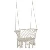 Sortie 🛒 Outsunny Fauteuils Suspendus Chaise Suspendue Macramé Coton Polyester Beige 🔔 -Fauteuils suspendus Soldes chaise suspendue macrame coton polyester beige 7