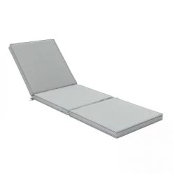 Offres ❤️ Oviala Matelas Pour Bain De Soleil Coussin Bain De Soleil Polyester Blanc Et Gris 186 X 60 X 5 Cm 🥰 -Fauteuils suspendus Soldes coussin bain de soleil polyester blanc et gris 186 x 60 x 5 cm 3