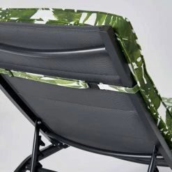 Remise 🌟 Oviala Matelas Pour Bain De Soleil Coussin Bain De Soleil Polyester Blanc Et Vert 186 X 60 X 5 Cm ⌛ -Fauteuils suspendus Soldes coussin bain de soleil polyester blanc et vert 186 x 60 x 5 cm 5