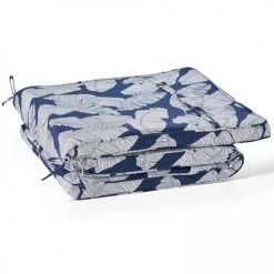 Tout neuf 🛒 Oviala Matelas Pour Bain De Soleil Coussin Bain De Soleil Polyester Bleu Et Blanc 186 X 60 X 5 Cm 💯 -Fauteuils suspendus Soldes coussin bain de soleil polyester bleu et blanc 186 x 60 x 5 cm 2