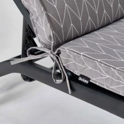 Vente flash ✨ Oviala Matelas Pour Bain De Soleil Coussin Bain De Soleil Polyester Gris 186 X 60 X 5 Cm 🔔 -Fauteuils suspendus Soldes coussin bain de soleil polyester gris 186 x 60 x 5 cm 4