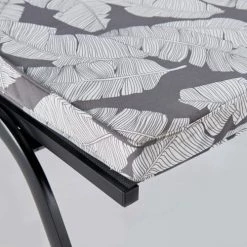 Top 10 ⌛ Oviala Matelas Pour Bain De Soleil Coussin Pour Bain De Soleil En Polyester Imprimé Feuilles Gris 🥰 -Fauteuils suspendus Soldes coussin pour bain de soleil en polyester imprime feuilles gris 4