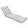 Vente flash 🌟 Oviala Matelas Pour Bain De Soleil Coussin Pour Bain De Soleil En Polyester Noir Et Blanc 😀 1 Vente flash 🌟 Oviala Matelas Pour Bain De Soleil Coussin Pour Bain De Soleil En Polyester Noir Et Blanc 😀 -Fauteuils suspendus Soldes coussin pour bain de soleil en polyester noir et blanc
