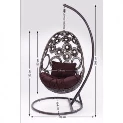 Les meilleures critiques de 😍 Kare Design Fauteuils Suspendus Fauteuil De Jardin Suspendu Marron Et Acier 🔥 -Fauteuils suspendus Soldes fauteuil de jardin suspendu marron et acier 3