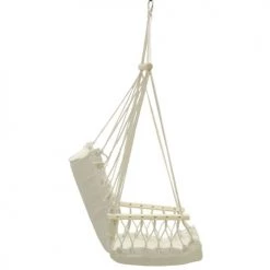 Vente flash 🤩 Aubry Gaspard Hamacs Fauteuil Hamac En Coton Et Bois 😍 -Fauteuils suspendus Soldes fauteuil hamac en coton et bois 2