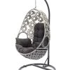 Acheter ❤️ Dcb Garden Fauteuils Suspendus Fauteuil œuf Suspendu En Résine écrue Avec Coussin Gris Anthracite 😉 -Fauteuils suspendus Soldes fauteuil oeuf suspendu en resine ecrue avec coussin gris anthracite