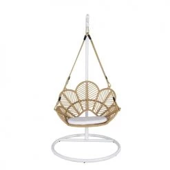 Fauteuils suspendus Soldes 29 Les meilleures critiques de 🧨 Maisons Du Monde Fauteuils Suspendus Fauteuil Suspendu De Jardin En Résine Beige Et Coussin écru 👍