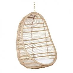 Fauteuils suspendus Soldes 11 Meilleure vente ⭐ Maisons Du Monde Fauteuils Suspendus Fauteuil Suspendu De Jardin En Résine Tressée Imitation Rotin 😀