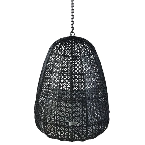 Coupon ⌛ Maisons Du Monde Fauteuils Suspendus Fauteuil Suspendu De Jardin En Résine Tressée Noire Et Coussins Blancs 😀 5 Coupon ⌛ Maisons Du Monde Fauteuils Suspendus Fauteuil Suspendu De Jardin En Résine Tressée Noire Et Coussins Blancs 😀 – Image 3