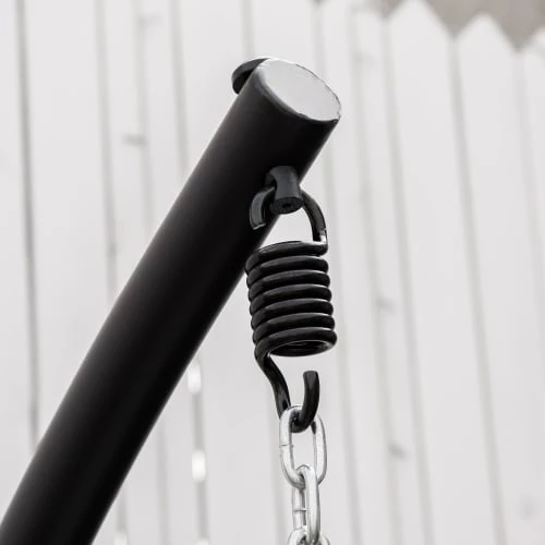 Coupon ⭐ Outsunny Fauteuils Suspendus Fauteuil Suspendu De Jardin Pliable Métal époxy PE Polyester Crème 😉 6 Coupon ⭐ Outsunny Fauteuils Suspendus Fauteuil Suspendu De Jardin Pliable Métal époxy PE Polyester Crème 😉 – Image 4