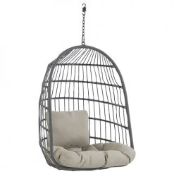 Les meilleures critiques de 😍 Beliani Fauteuils Suspendus Fauteuil Suspendu Effet Rotin Gris Avec Pied Noir ø 102 Cm ✔️ -Fauteuils suspendus Soldes fauteuil suspendu effet rotin gris avec pied noir oe 102 cm 11