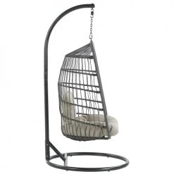 Les meilleures critiques de 😍 Beliani Fauteuils Suspendus Fauteuil Suspendu Effet Rotin Gris Avec Pied Noir ø 102 Cm ✔️ -Fauteuils suspendus Soldes fauteuil suspendu effet rotin gris avec pied noir oe 102 cm 9