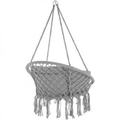 Meilleur prix 🥰 Tectake Fauteuils Suspendus Fauteuil Suspendu Gris ✨ -Fauteuils suspendus Soldes fauteuil suspendu gris 2