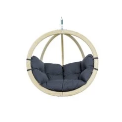 De gros 👍 Amazonas Fauteuils Suspendus Fauteuil Suspendu Gris Avec Structure En Bois 🧨