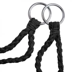 De gros 🤩 Tectake Fauteuils Suspendus Fauteuil Suspendu JANE Noir 👍 -Fauteuils suspendus Soldes fauteuil suspendu jane noir 3