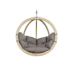 Meilleure vente 💯 Amazonas Fauteuils Suspendus Fauteuil Suspendu Taupe Avec Structure En Bois 😉