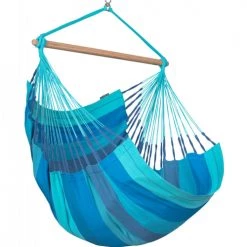 Remise 👍 LA SIESTA Hamacs Habana - Chaise-hamac En Coton Biologique Bleu ⌛