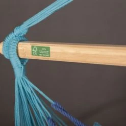 Remise 👍 LA SIESTA Hamacs Habana - Chaise-hamac En Coton Biologique Bleu ⌛ -Fauteuils suspendus Soldes habana chaise hamac en coton biologique bleu 4