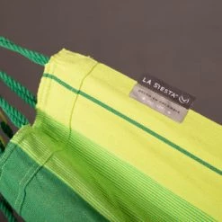 De gros 🤩 LA SIESTA Hamacs Habana - Chaise-hamac En Coton Biologique Vert ✨ -Fauteuils suspendus Soldes habana chaise hamac en coton biologique vert 5