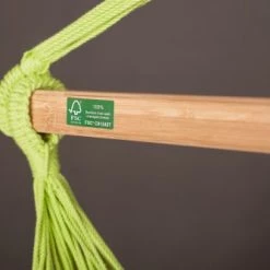 De gros 🤩 LA SIESTA Hamacs Habana - Chaise-hamac En Coton Biologique Vert ✨ -Fauteuils suspendus Soldes habana chaise hamac en coton biologique vert 7