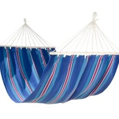 Budget 🥰 Escuderos Hamacs Hamac à Barre En Coton Bleu 😀