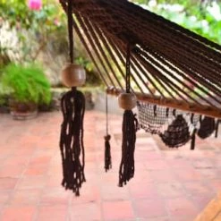 Tout neuf 🥰 Hamac Del Sol Hamacs Hamac à Barre Granada L Marron 🔥 -Fauteuils suspendus Soldes hamac a barre granada l marron 3