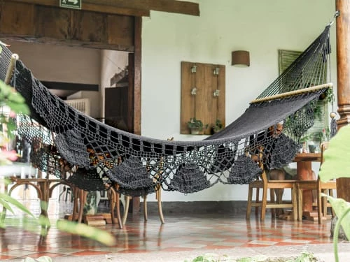 De gros 🎁 Hamac Del Sol Hamacs Hamac à Barre Managua L Noir 😍 4 De gros 🎁 Hamac Del Sol Hamacs Hamac à Barre Managua L Noir 😍 – Image 2