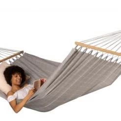 Les meilleures critiques de 🌟 LA SIESTA Hamacs Hamac à Barres Double En Tissu Marron Clair 😍 -Fauteuils suspendus Soldes hamac a barres double en tissu marron clair 5