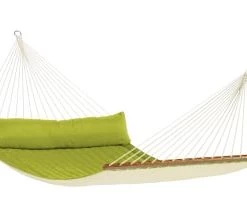Sortie 😉 LA SIESTA Hamacs Hamac à Barres Rembourré En Tissu Bleu Marine 💯 -Fauteuils suspendus Soldes hamac a barres rembourre en tissu vert