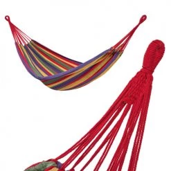 Acheter ✔️ Tectake Hamacs Hamac Avec Sac Multicolore ❤️ -Fauteuils suspendus Soldes hamac avec sac multicolore 4