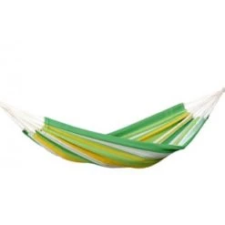 Meilleure vente ⌛ Amazonas Hamacs Hamac Simple En Coton Tropical 😉 -Fauteuils suspendus Soldes hamac bresilien simple en coton vert