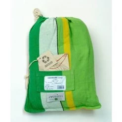 Promo ⌛ Amazonas Hamacs Hamac Brésilien Simple En Coton Vert ⭐ -Fauteuils suspendus Soldes hamac bresilien simple en coton vert 3